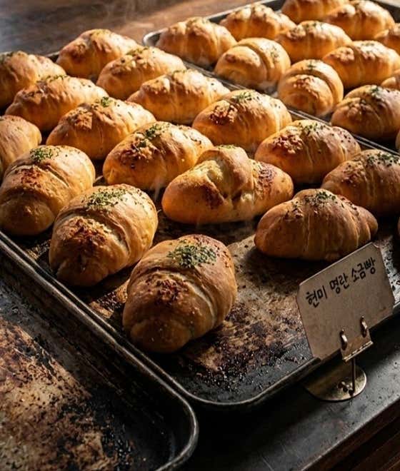 현미명란소금빵(두부마요) 메뉴 사진(네이버)