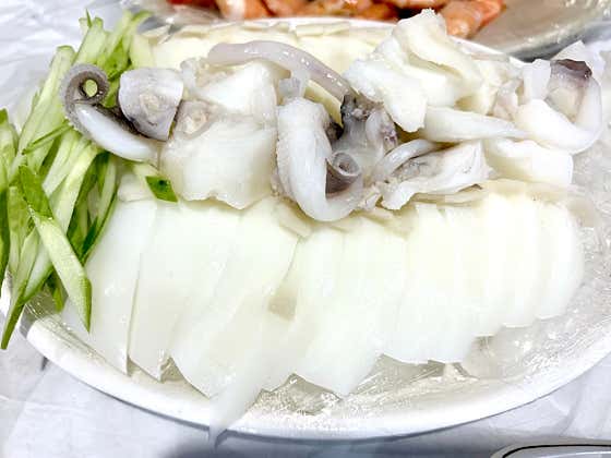갑오징어 숙회 메뉴 사진(네이버)