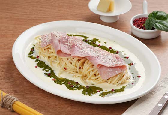 그린 바질 크림 파스타 메뉴 사진(네이버)