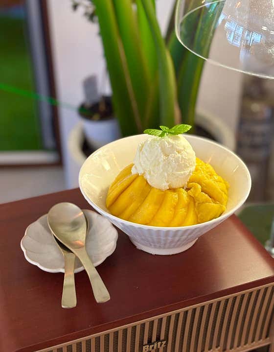 생망고빙수 메뉴 사진(네이버)