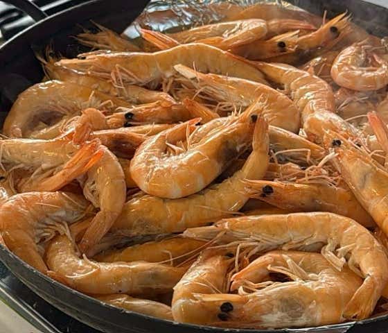 왕새우소금구이1kg 메뉴 사진(네이버)