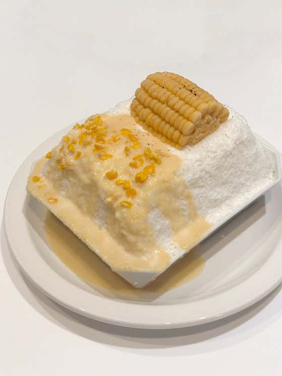 초당옥수수빙수 메뉴 사진(네이버)