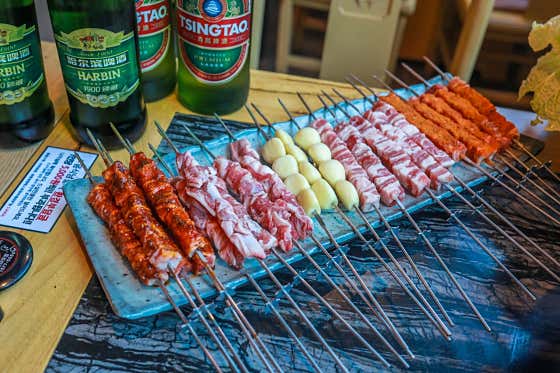 양꼬치세트 메뉴 사진(네이버)