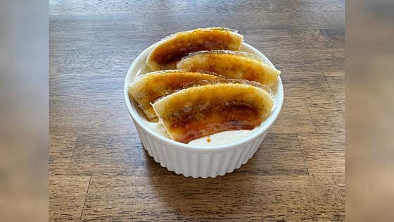 바나나 브륄레 티라미수 메뉴 사진(네이버)