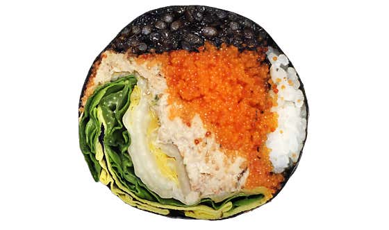 날치알묵참김밥 메뉴 사진(네이버)