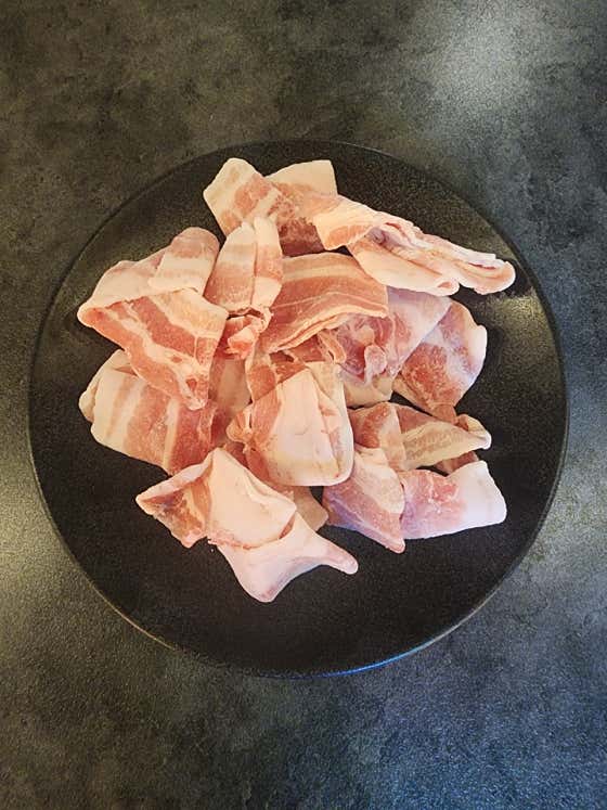 한돈 대패삼겹살200g 메뉴 사진(네이버)