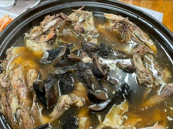 국내산능이백숙 메뉴 사진(네이버)