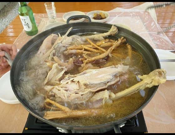 토종닭 한방백숙 메뉴 사진(네이버)