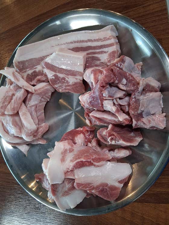 프리미엄근고기600g 메뉴 사진(네이버)