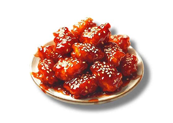 속초 원조 닭강정 순살 한마리 메뉴 사진(네이버)