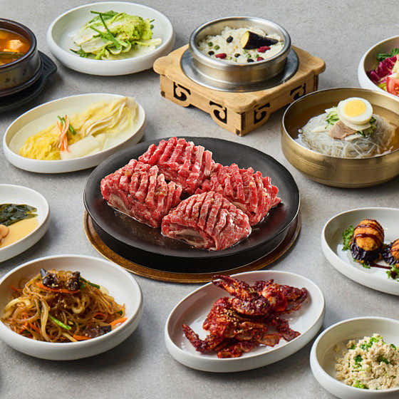 本양념 숯불맛갈비 한상 메뉴 사진(네이버)