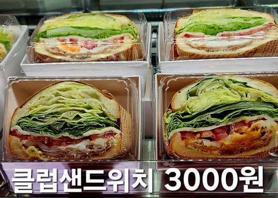 샌드위치 메뉴 사진(네이버)