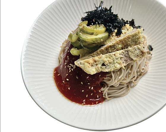 육전 비빔메밀 메뉴 사진(네이버)