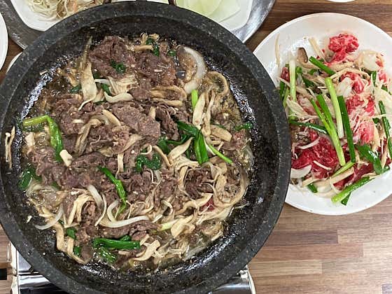 버섯생불고기 메뉴 사진(네이버)