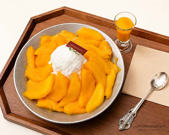 투머치한라산 제주애플망고빙수 메뉴 사진(네이버)