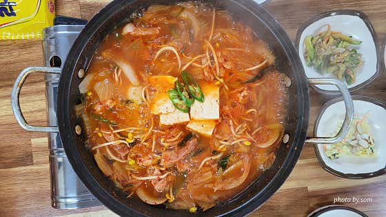 뚝배기부대찌개 메뉴 사진(네이버)
