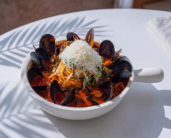 톳짬뽕파스타 메뉴 사진(네이버)