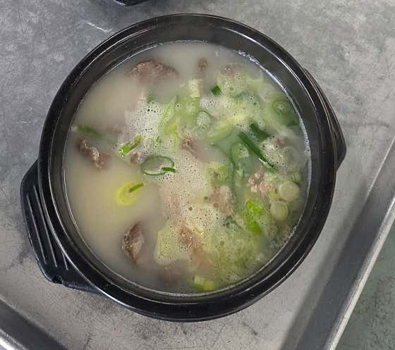 도가니탕(솥밥제공) 메뉴 사진(네이버)