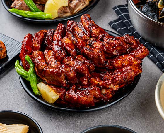 매운 숙성 양념쪽갈비 메뉴 사진(네이버)