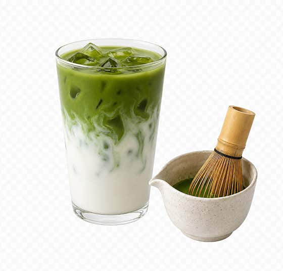 프리미엄말차라떼(Hot/Ice) 메뉴 사진(네이버)