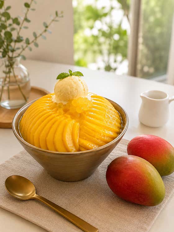 리얼 애플망고 빙수 (2인분) 메뉴 사진(네이버)