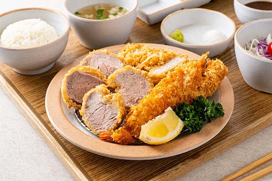 정성모듬카츠 정식 메뉴 사진(네이버)
