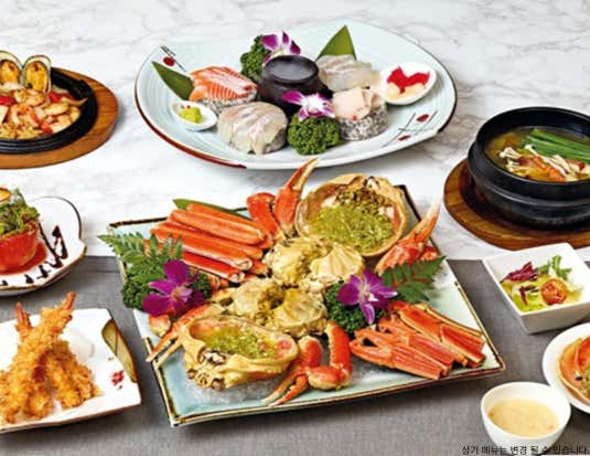 대게 - 평일 런치 정식(600g) 메뉴 사진(네이버)