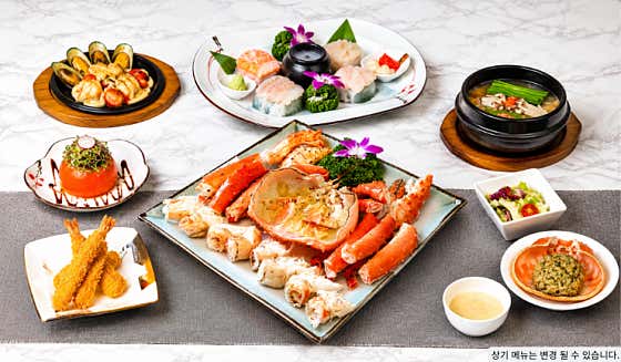 킹크랩(레드)-코스(특A1kg 메뉴 사진(네이버)