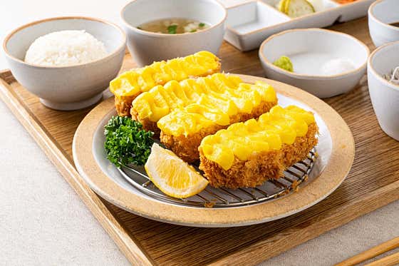 고구마치즈카츠 정식 메뉴 사진(네이버)