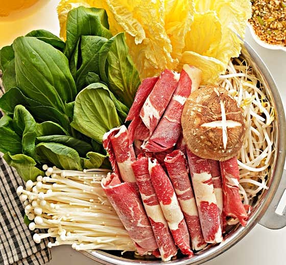 기본(편백찜&소고기샤브) 메뉴 사진(네이버)