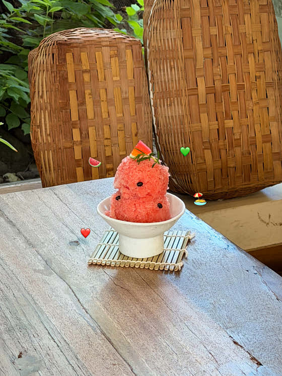 수박소르베 메뉴 사진(네이버)