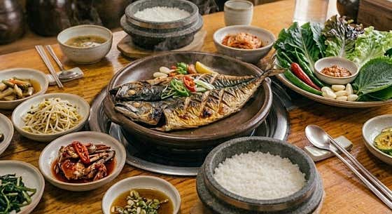 생선구이 돌솥 정식 메뉴 사진(네이버)