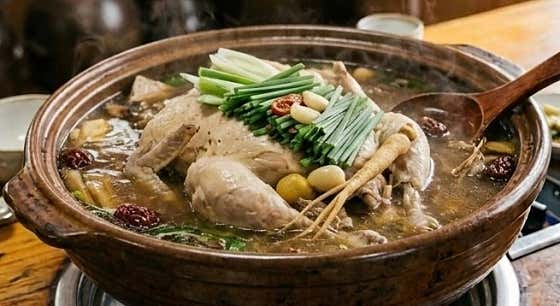 항아리 닭백숙 메뉴 사진(네이버)