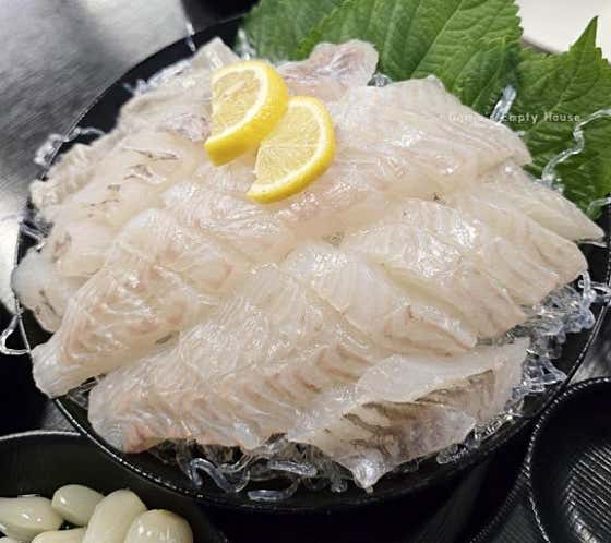 광어회 1인 메뉴 사진(네이버)