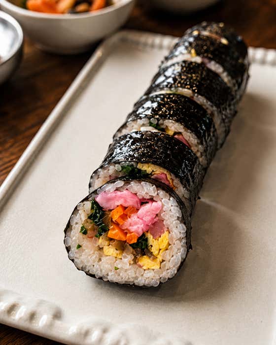 명품김밥 메뉴 사진(네이버)