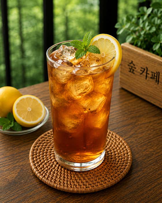 SP 아이스티 메뉴 사진(네이버)