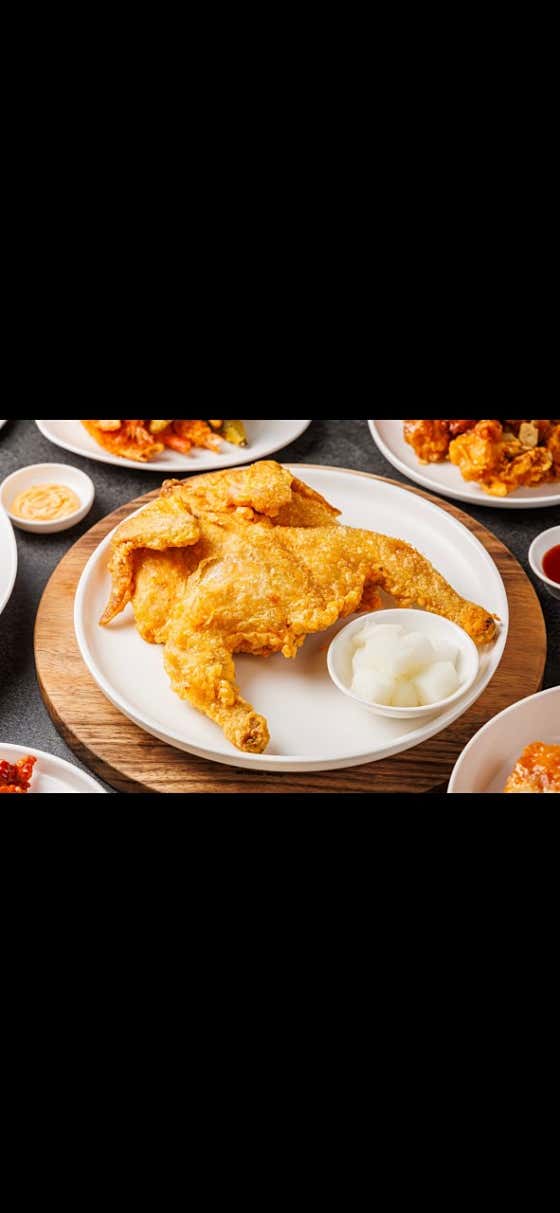 옛날통닭 1마리 메뉴 사진(네이버)