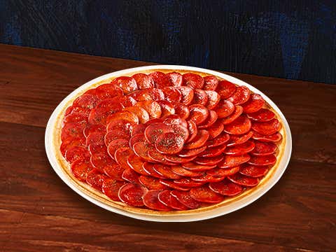 백퍼로니 피자 메뉴 사진(네이버)