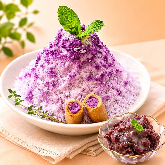 우베로얄눈꽃팥빙수 메뉴 사진(네이버)