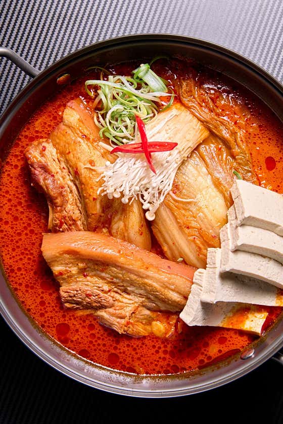 제주 묵은지 김치찌개 메뉴 사진(네이버)