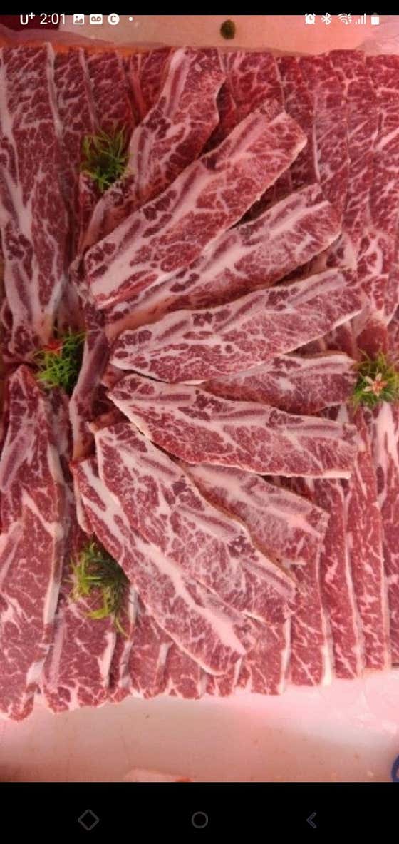 La 꽃갈비 메뉴 사진(네이버)