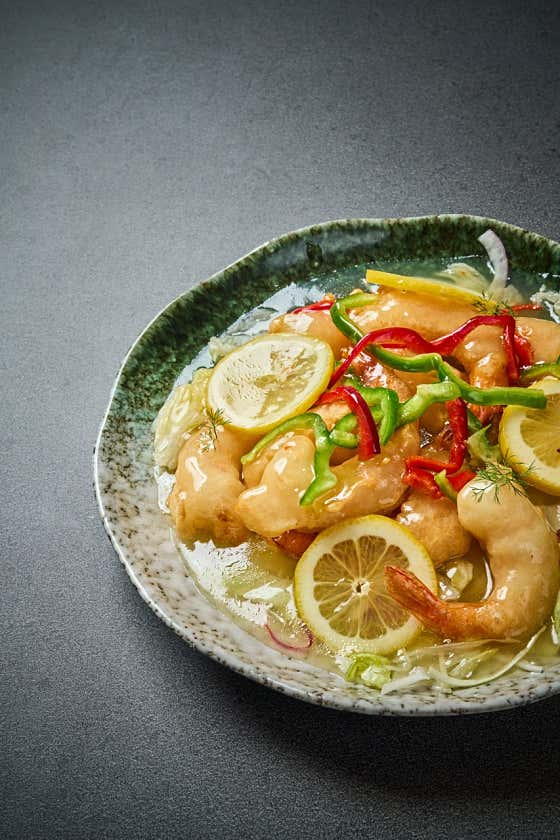 레몬새우(10P) 메뉴 사진(네이버)