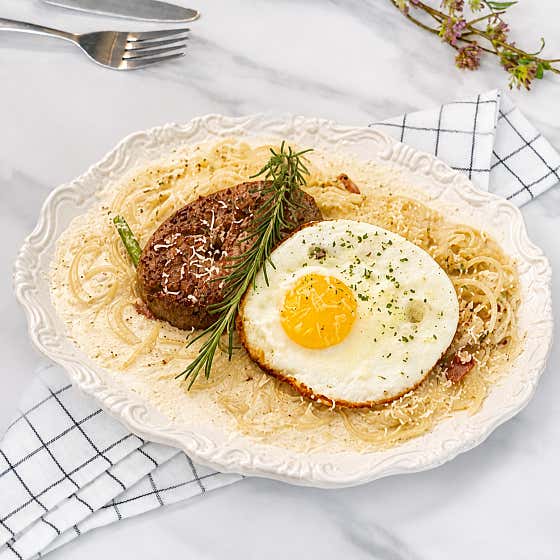 함박품은크림파스타 메뉴 사진(네이버)