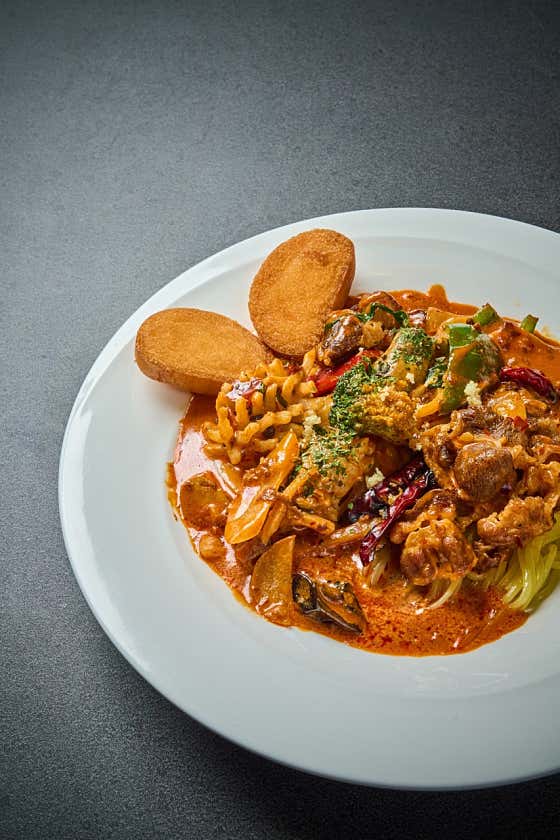 중화마라크림파스타 메뉴 사진(네이버)