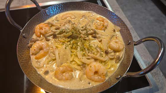 새우크림우동 메뉴 사진(네이버)