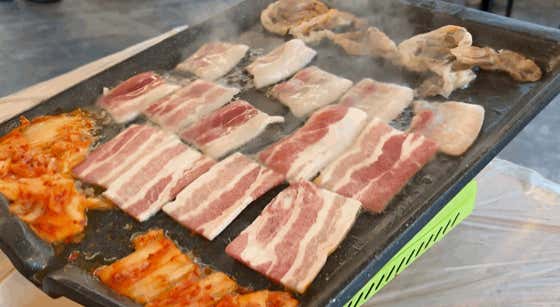 냉삼겹(100g) 메뉴 사진(네이버)