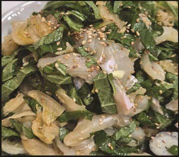 깻잎무침 막회 메뉴 사진(네이버)