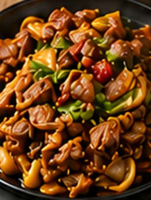 똥집야채볶음 메뉴 사진(네이버)