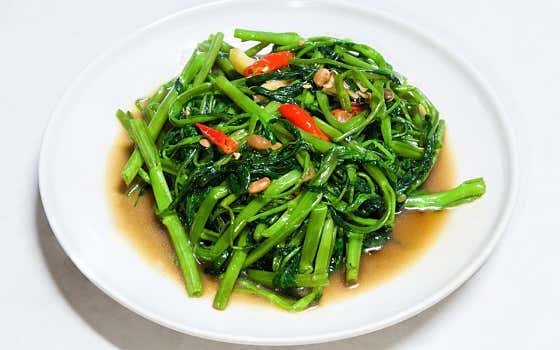모닝클로리 볶음 메뉴 사진(네이버)