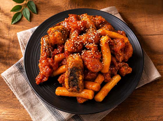 김떡닭(김말이,떡,닭강정) 메뉴 사진(네이버)